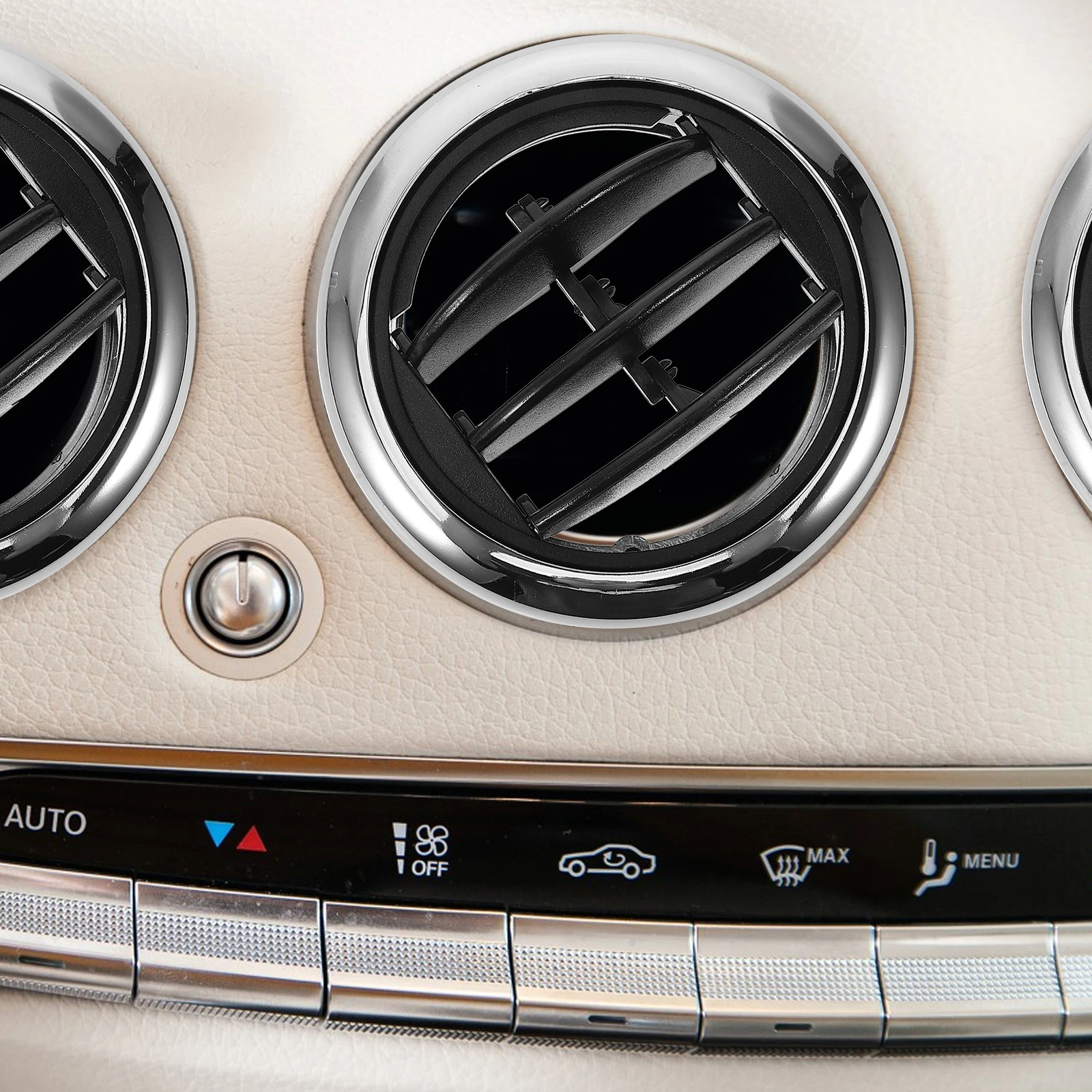 

Electroplating Conditioner Outlet Vent Panel Abs Durable Automotive Replacement Rv Bus Interior Car Decor Air Conditioning Vent