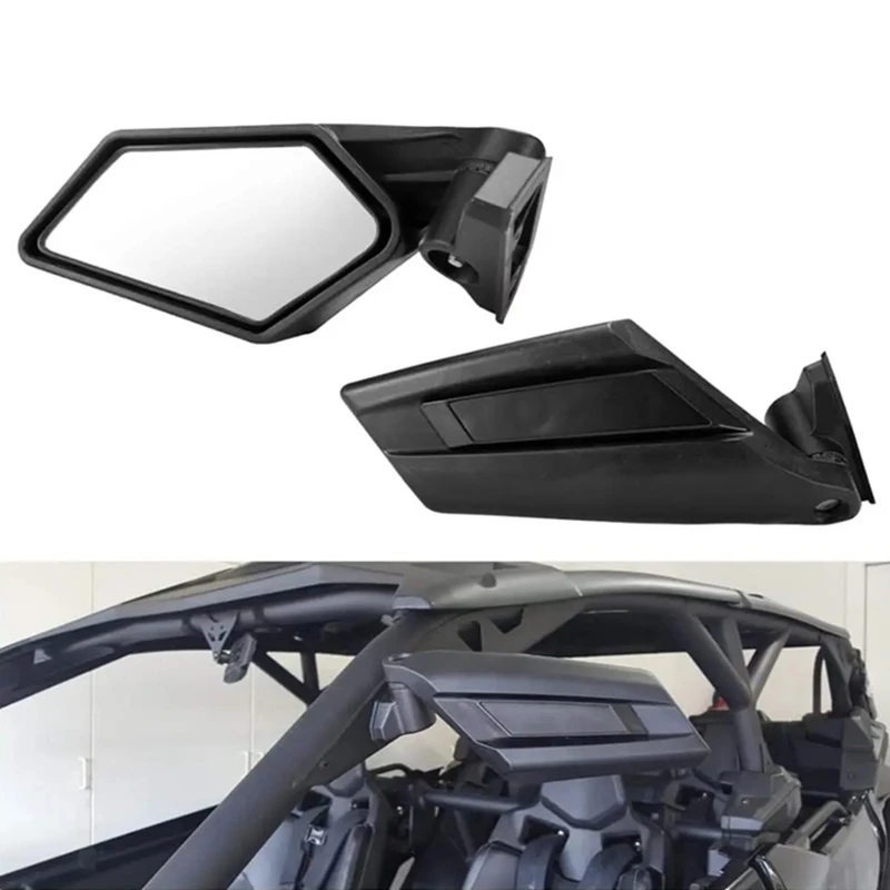 

1Pair Motorcycle ATV UTV Side View Mirrors Rearview Mirror For Can Am Maverick X3 Max Turbo R 2017-2022