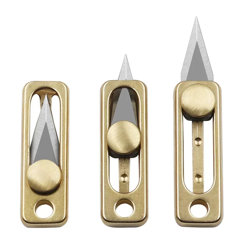 دامالي، سكين تفريغ نحاسي، سلسلة مفاتيح، صغير محمول، قطعة أثرية لتفريغ الطرود، قلادة للدفاع عن النفس، سكين فني خارجي