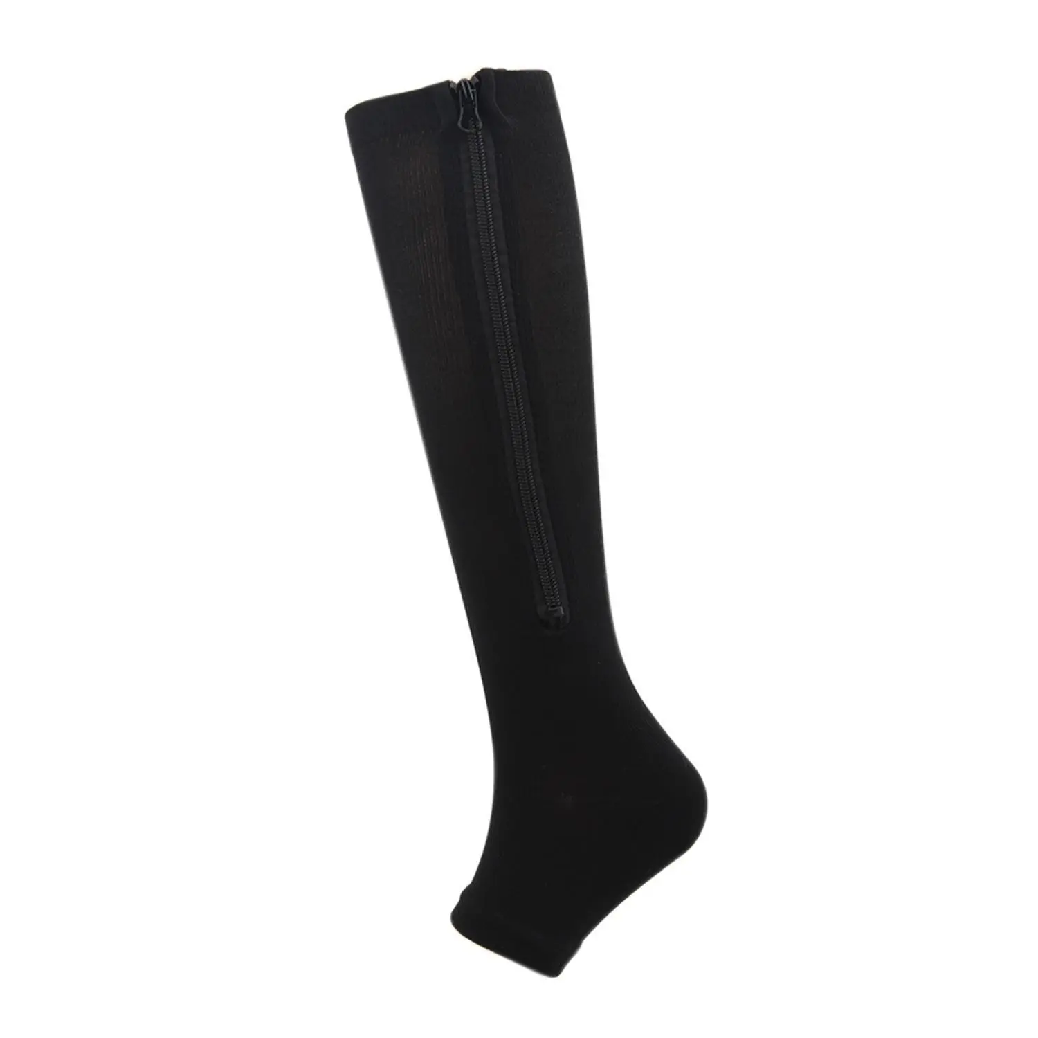 Zipper Open Toe Compression Socks Zipper Compression Socks Long Calf Compression Socks Venous Elastic Socks