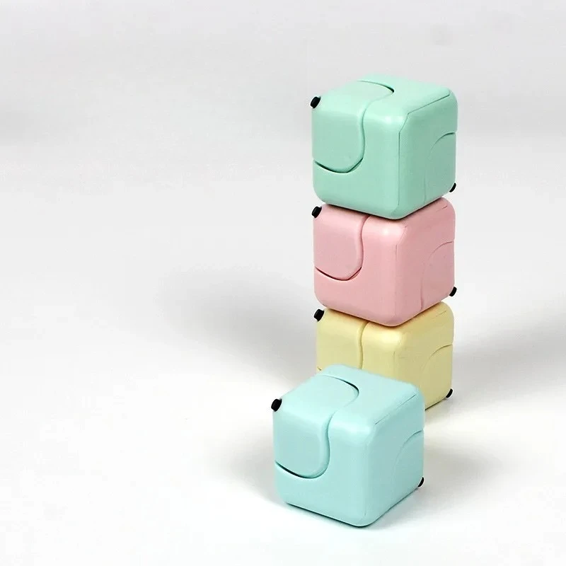 퍼즐 게임 핑거팁 자이로 디컴프레션 큐브 퍼즐 핑거 토이 스퀘어 회오리 주사위 미니 재미있는 패션 성인 어린이 레저 장난감