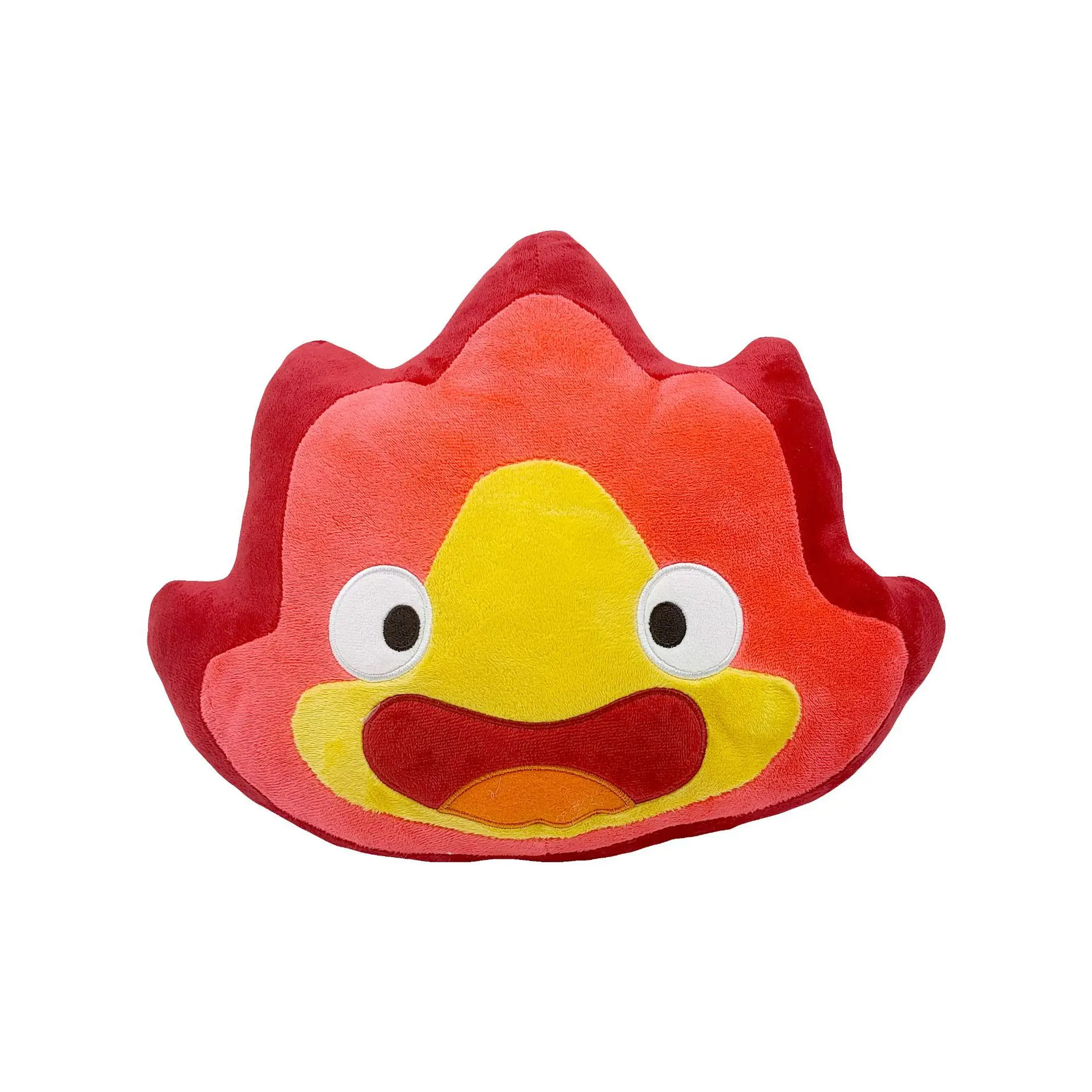 Nuevo Calcifer muñeco de peluche fuego demonio animación alrededor del cuerpo almohadas relleno refuerzo niños cumpleaños regalo de Navidad juguetes de peluche