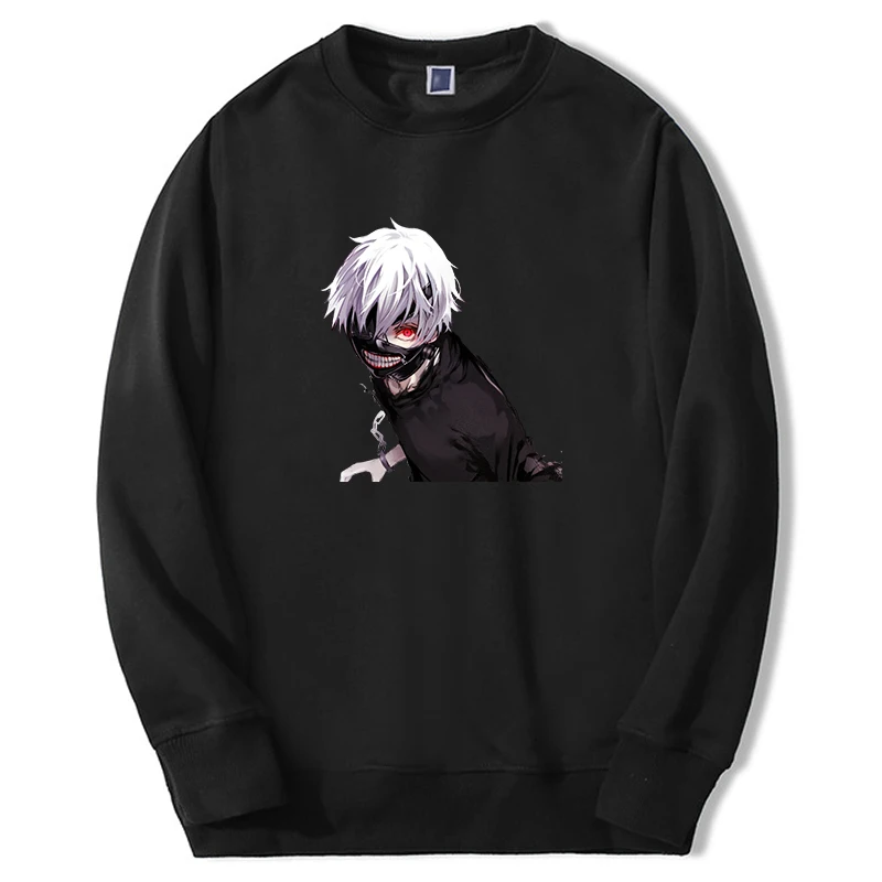 Tokyo Ghoul Anime Graphic Hoodie For Adult Japanese Manga Harajuku Unisex Sweatshirts Tokyoghoul Fleece Fashion Moletom Hoody