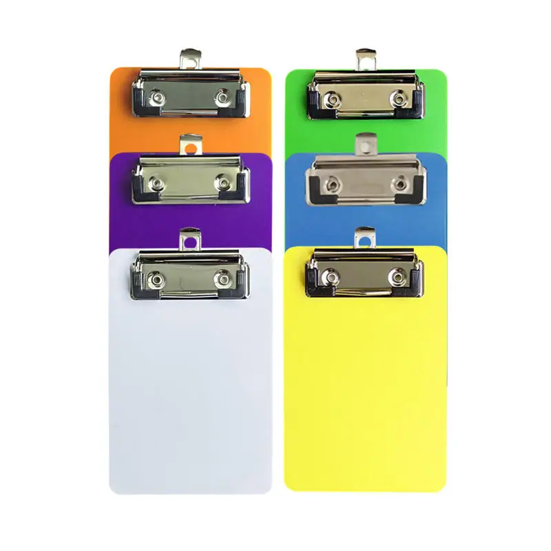 

Portable Multi-Function Clipboard Organizer: Hangable Mini Plastic Note Holder for Home Office School