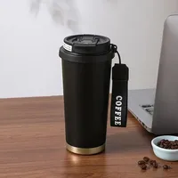 New Style 500ml Coffee Cup Double-layer Stainless Steel Insulated Cup Reausable Portable Vacuum Mug Travel