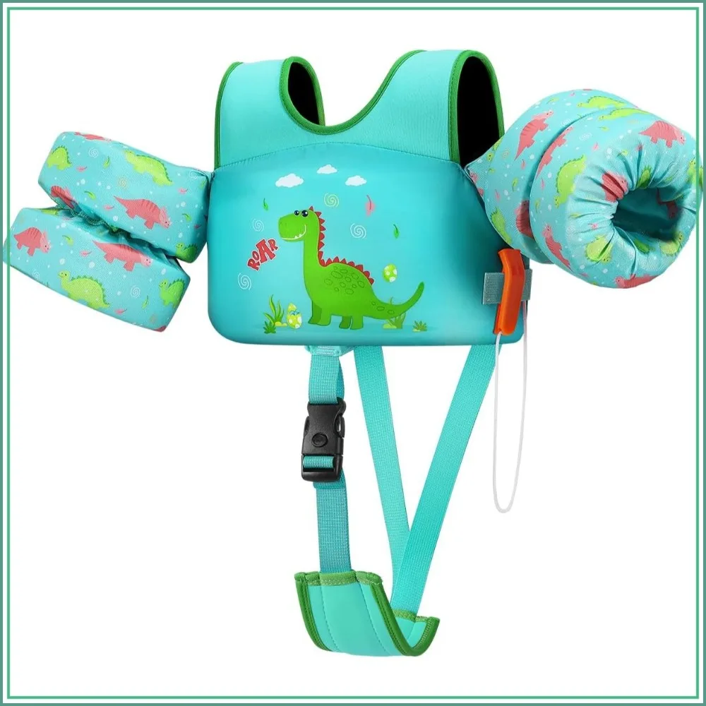 

Swim Vest for Kids, Toddler Pool Floaties 10-66 Lbs, Adjustable Baby Arm Floaties, Swim Jacket Water Wings, Beach Boat Jumper Learn to Swim