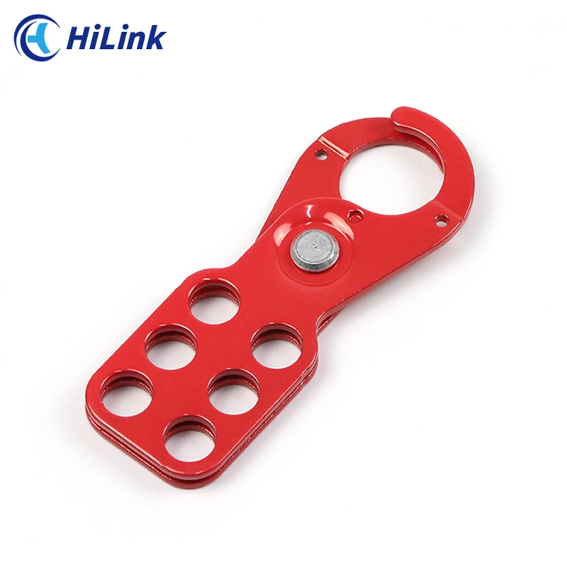 Multi-Person Management Jaw Dia 1''(25mm)And 1.5''(38mm) 6 Padlock Holes Economic Rust Proof Steel Group Lockout Hasp