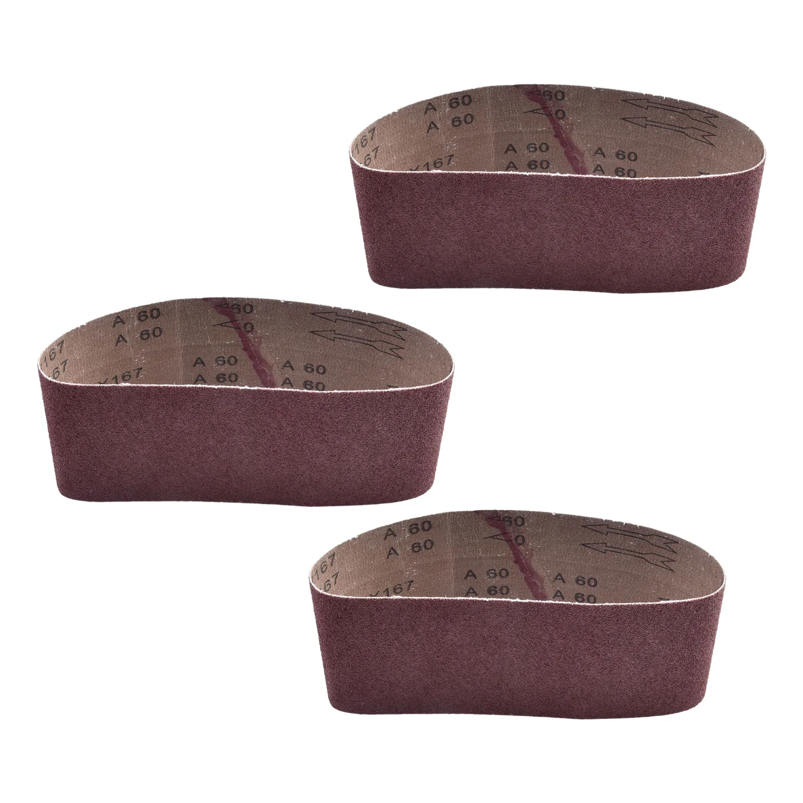 10pcs 100x560mm 60 Grit Sanding Belts Aluminum Oxide Abrasive Designed for Reliable Performance on Portable Belt Sanders