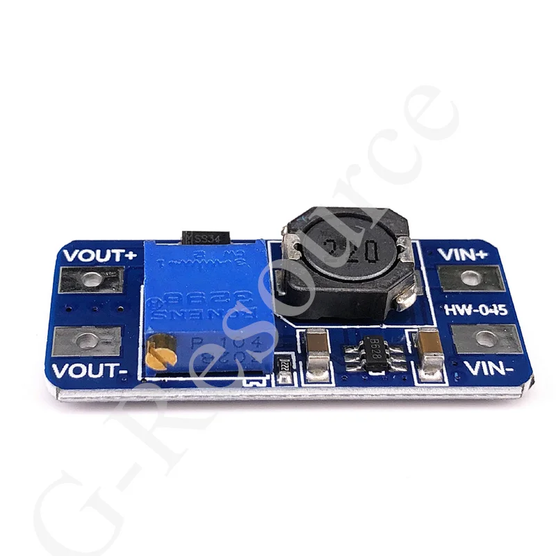 MT3608 DC-DC Booster Module 2A Booster Board Input Boltage 2-24V up 5/9/12/-28V Adjustable