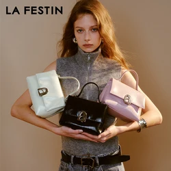 LA FESTIN Original New Handbag Women Luxury Designer Bags Crossbody Shoulder Bag Leather Bag Small Bag A-line Door Series