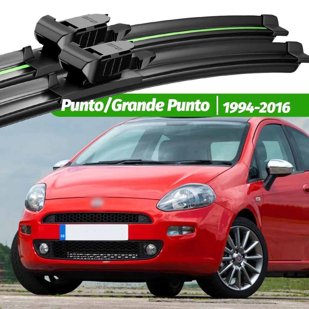 

For Fiat Punto Grande Punto 1994-2016 2pcs Front Windshield Wiper Blades 2000 2006 2009 2013 2015 Windscreen Window Accessories