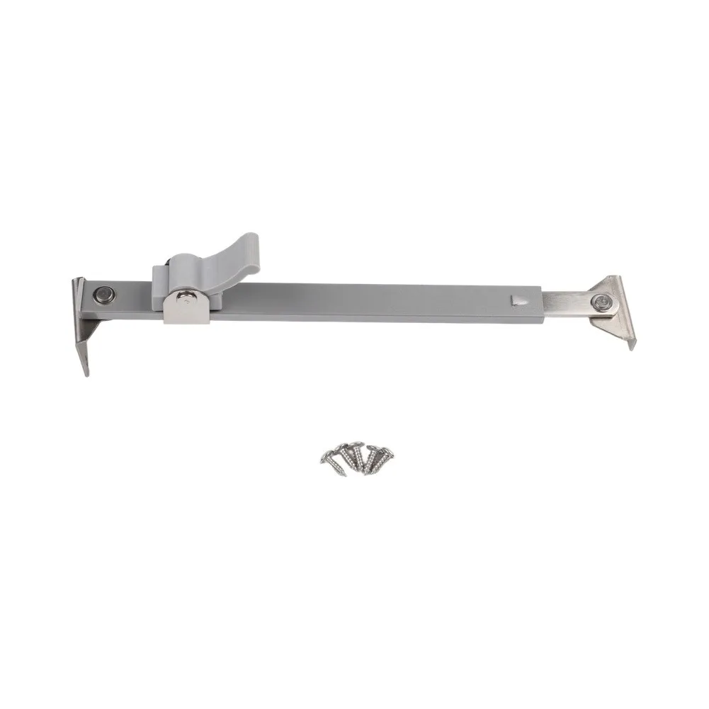 1x Aluminum Alloy+Stainless Steel Telescopic Wind Support Window Limiter Angle Controller Gusset Fixed Sliding Window Support