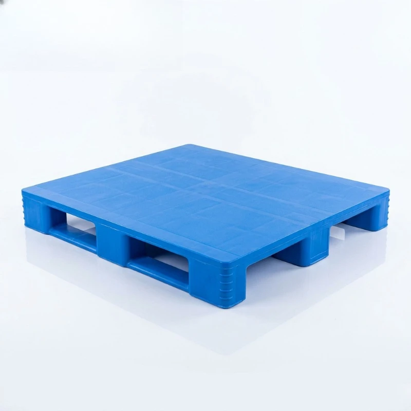 

9 feet flat storage non-slip HDPE plastic tray single-sided four-way entrance European 2T static load