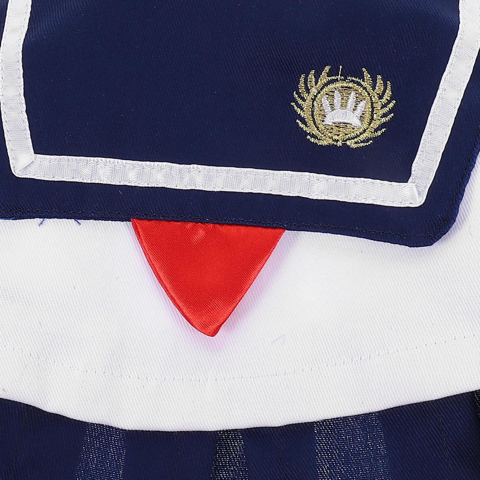 

Lovely Pet Dog Dress Winter Costume For Cats Decorative Captain Apparel Comfortable Polyester Party Birthday Photo Reusable Pet