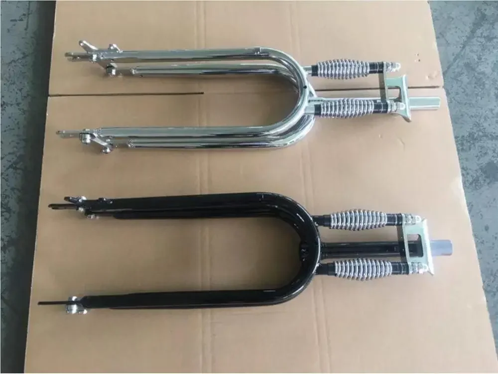 26 Inch * 4.0 Grease Retro Double Spring Shock-absorbing Bicycle Fork, Modified Bicycle Fork