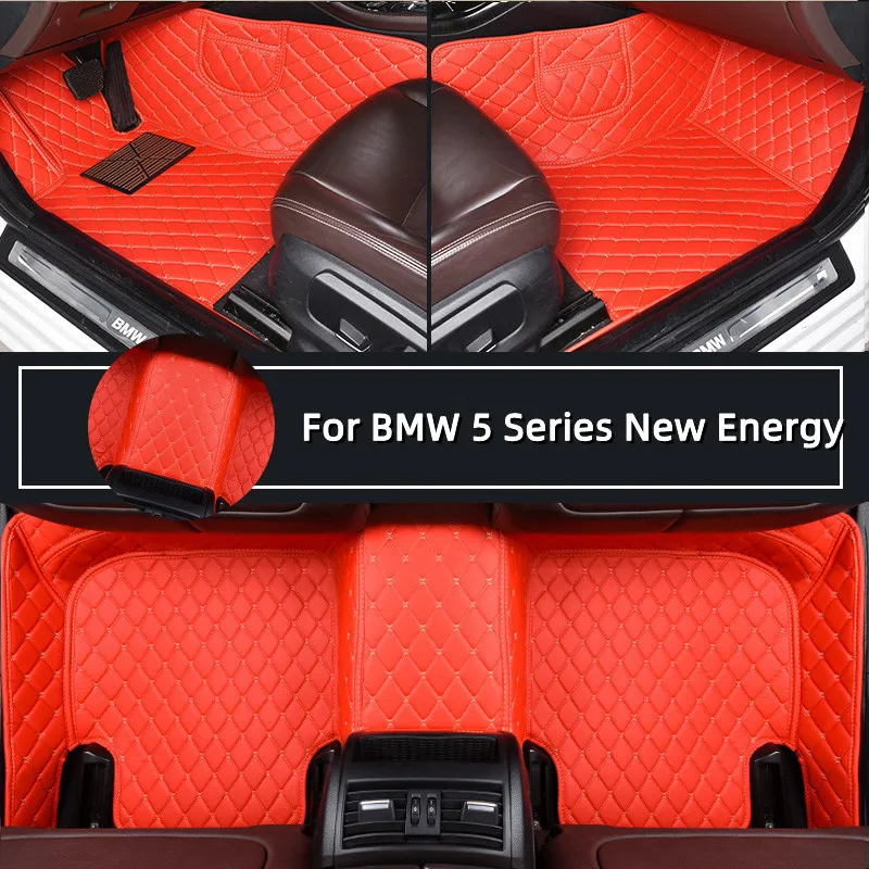 

Car Floor Mats For BMW 5 Series New Energy 520e 530e 545e 2018 2019 2020 2021 Custom Foot Pads Carpet Cover Interior Accessories