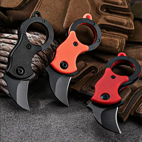 Outdoor Pocket Knife Portable EDC Key Knife Fox Knife Paw Knife Case Opener Knife Necklace Pocket Knife Portable Mini