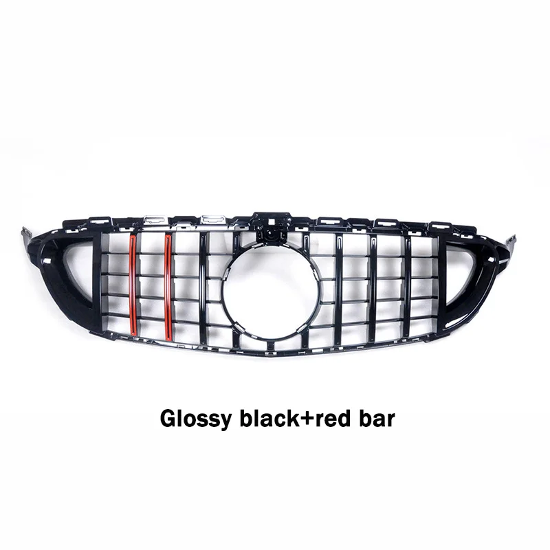 Grill Grille Bumper For Brabus For Mercedes Benz C Klass W205 C205 Coupe C200 C300 250 350 Engine Cooling Grid Car Accessories