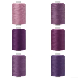 1 Roll 1000 Yards Colored Thread For Household Sewing, Purple Color Series, Multifunctional Polyester 402 Sewing Thread