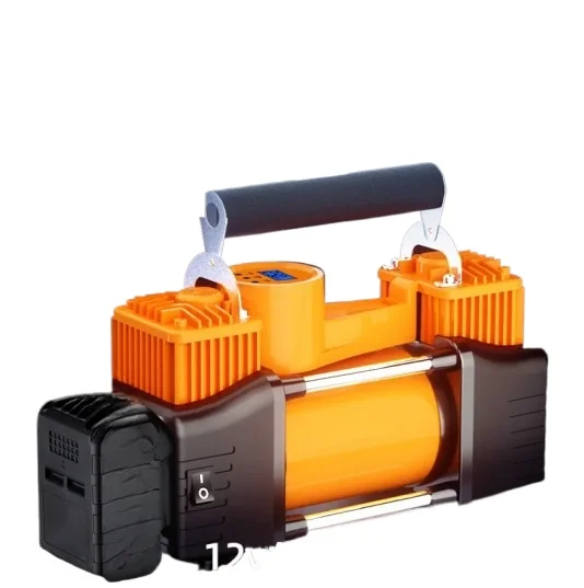 Car air pump wireless charging removable lithium battery double cylinder portable high power car pump