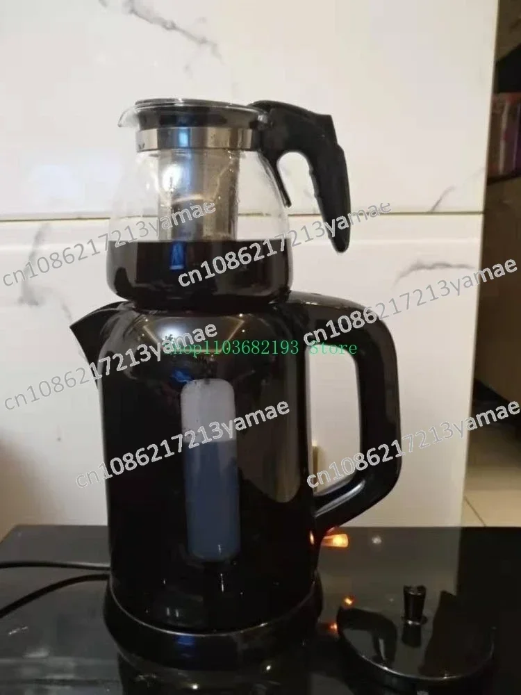 Electric Heating Teapot Sets Turkish Pot Coffee Pot Glass Tea Brewing view 2