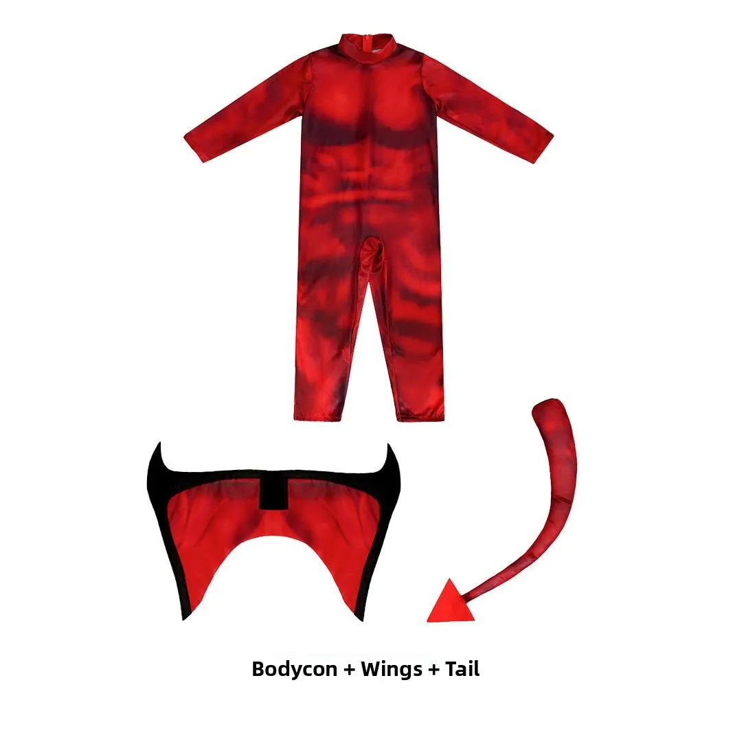 زي جديد لأداء الهالوين، ملابس تنكرية لشخصية هيل بوي، زي للأطفال لعروض رياض الأطفال المسرحية #3