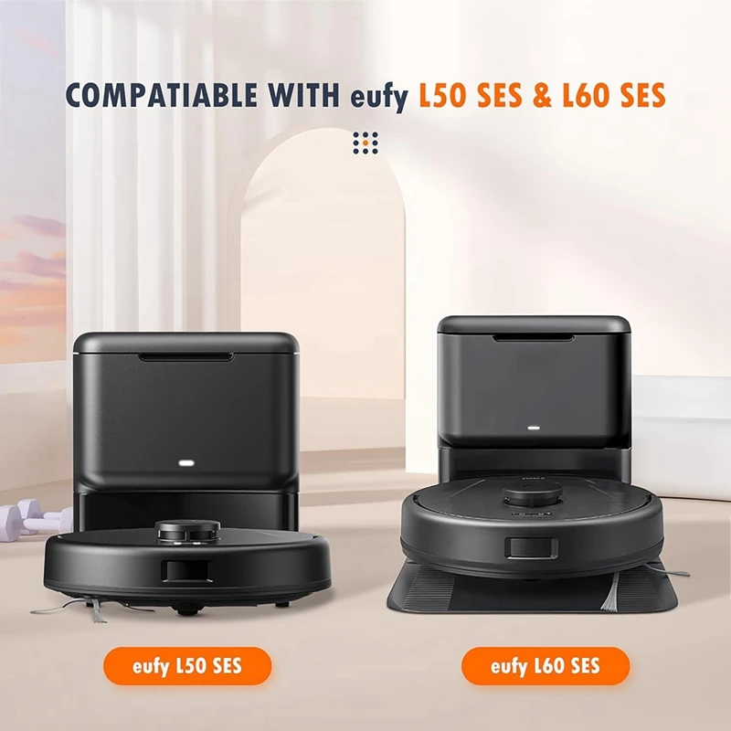 Eufy L50, L60, L60, 하이브리드 자동 비우기 스테이션, 진공 청소기 먼지 처리 봉투 교체 부품, 16 팩