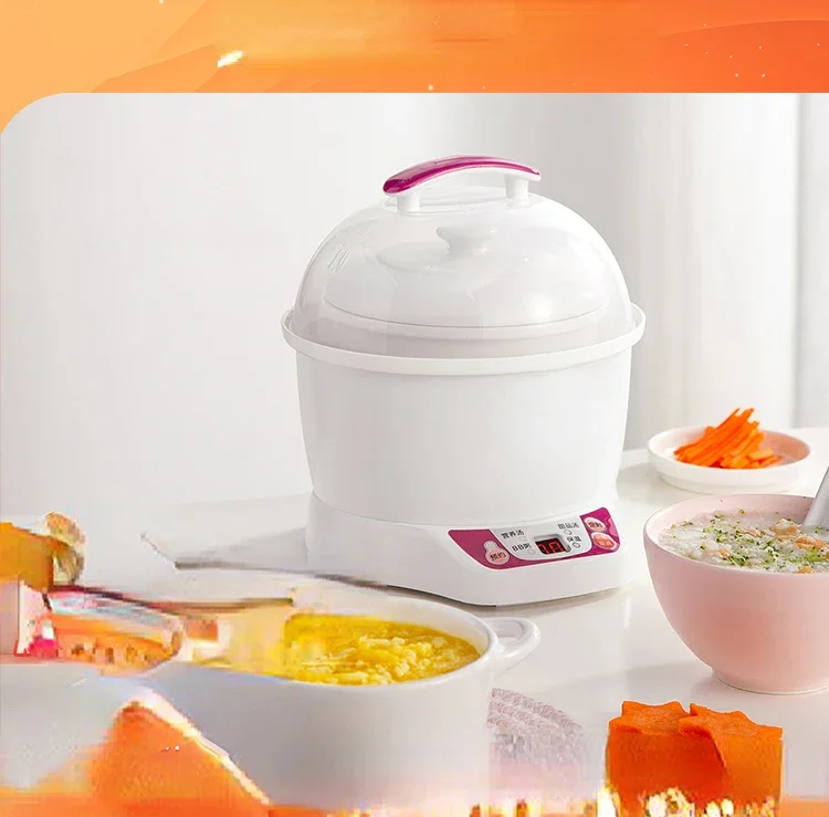 Electric cooker, porridge, ceramic stew cup, automatic mini mini baby, baby small food pot