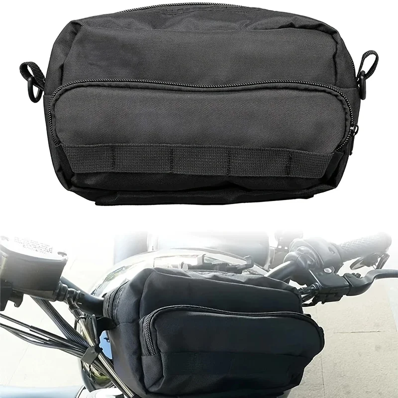 

Motorcycle Handlebar Bag Barrel Bags Multifunction Storage Shoulder Bag For Cruiser Softail Sportsters For BMW Dirt Bike E-bike