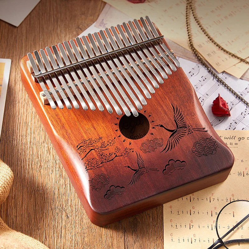 17 key Perfect Gauntlets Piano Mahogany kalimba Musical Instrument Beginner Thumb Piano With Accessory Wood acoustic musical i