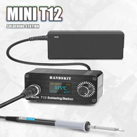 T12 Soldering Station OLED Digital Temp Adjust Repair Soldering Iron Equipment Portable Home Electronics Repair Tool Set