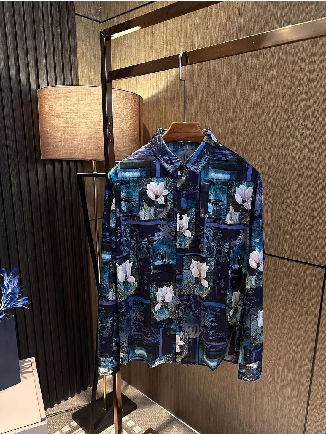 

Мужская шелковая рубашка Ele Silk Long Sleeve: Элитная, модная, городская, дышащая, легкая, для делового и повседневного стиля