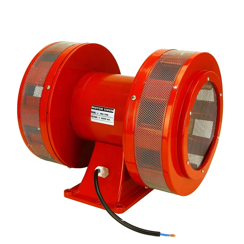 Red motor siren MS-790 wireless fire alarm  sound motor siren motor siren horn AC230V AC110V