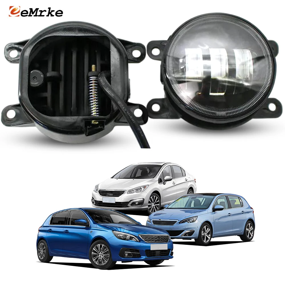 

Led PTF Fog Lights for Peugeot 308 II T9 2013-2021 408 Russia 2017-2022 Daytime Running Lamp Front Bumper Driving DRL 40W White