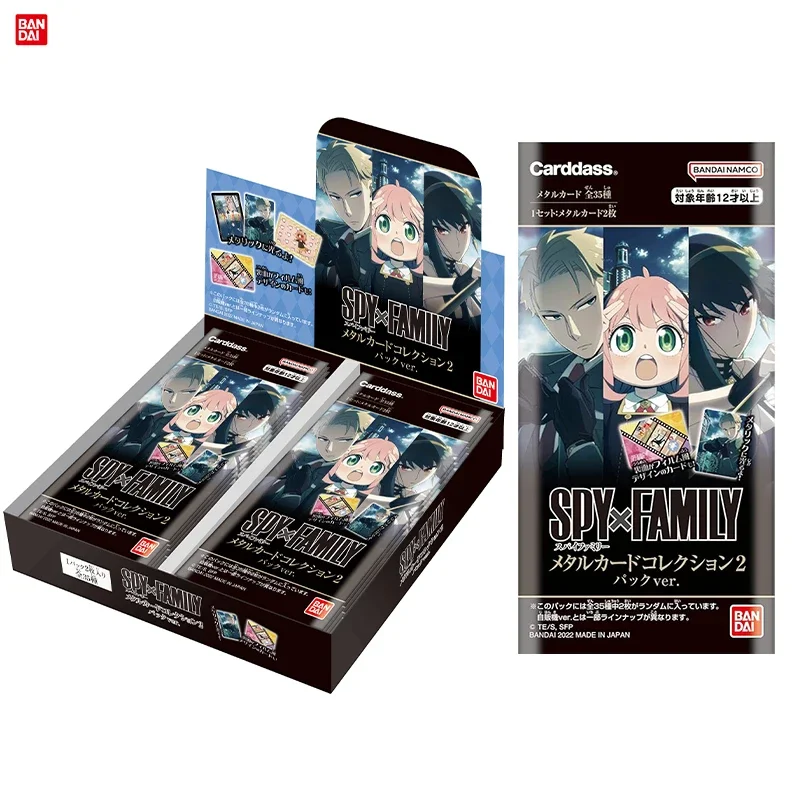 

Набор аниме-карт Bandai, металлическое покрытие Spy X Family, официальная коллекция, новое поступление