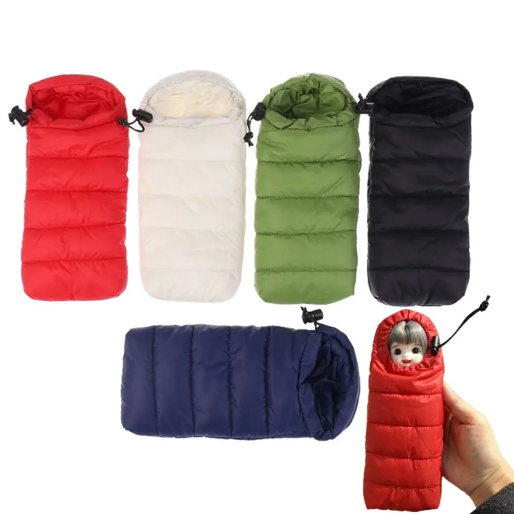 

Scene Decoration Doll Sleeping Bag Bedroom Furniture Lifelike Design Sleeping Bag Miniature Micro Scene Pretend Play