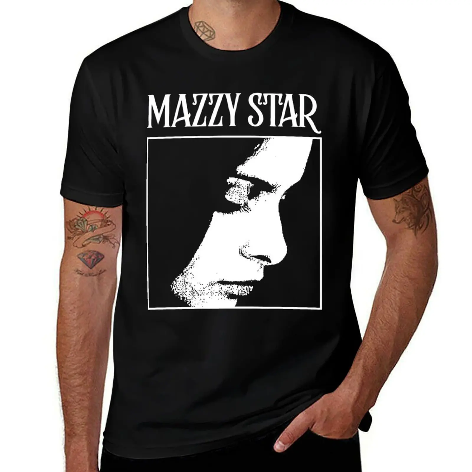 

Mazzy star - 90s fanart T-Shirt hippie clothes cotton graphic tees animal prinfor boys heavyweight t shirts for men