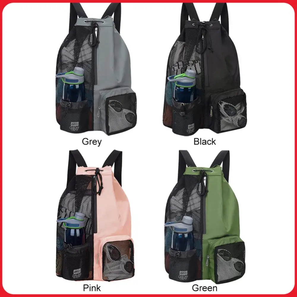 

Shoulder Soccer Ball Backpacks Drawstring Beach Storage Backpacks with Wet Pockets Lightweight Comfortable for Outdoor Sports