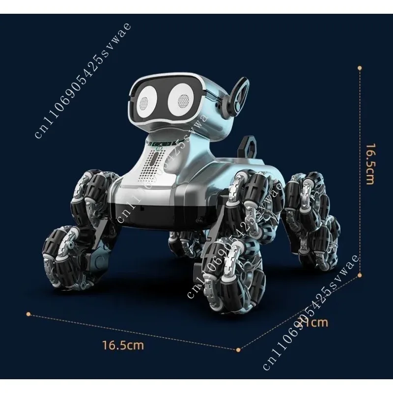 

High Quality Intelligent Remote Control Robot Dog Toy Children's Gesture Induction Six-wheel Stunt Toy Pet Dog Boy Birthday Gift