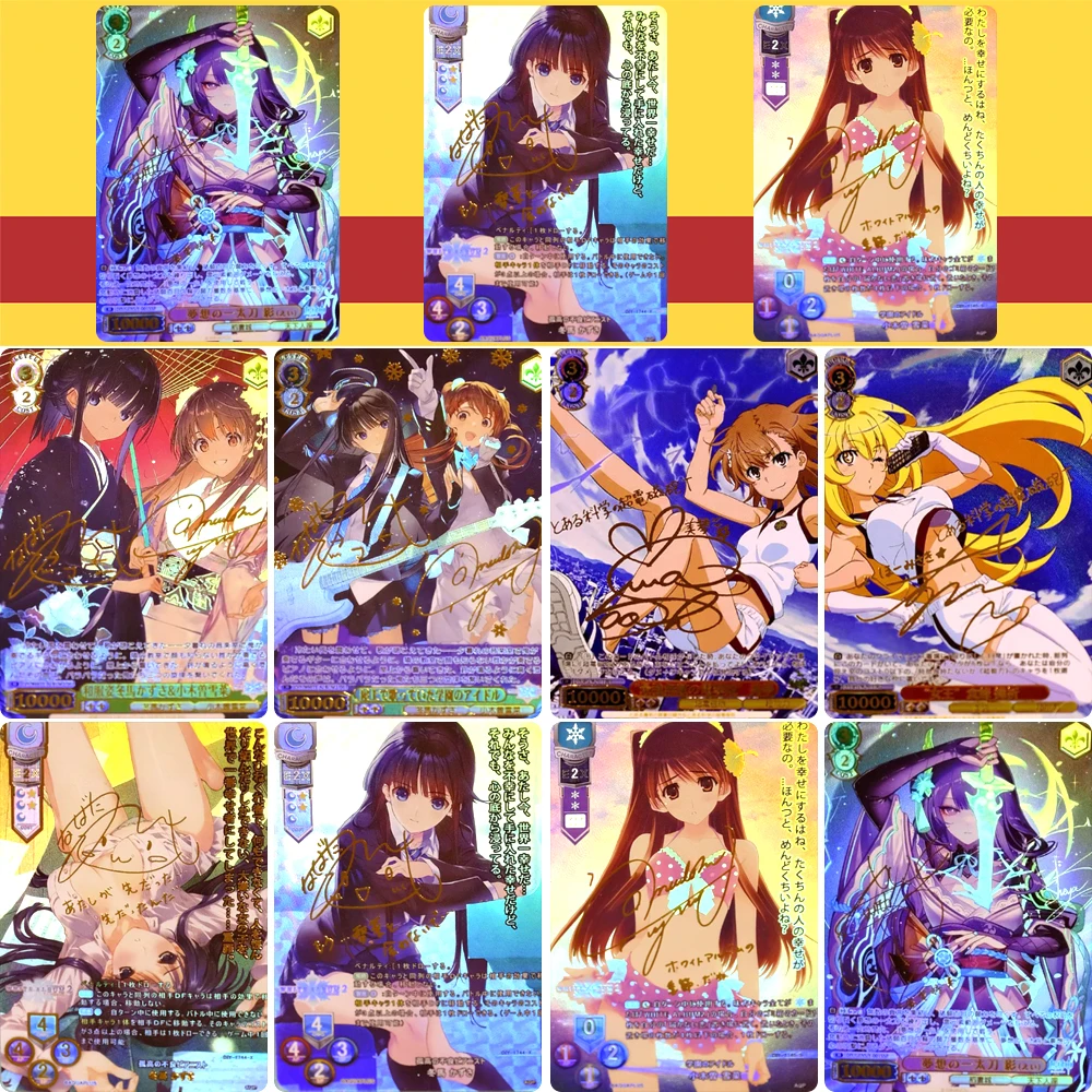 Genshin Impact Anime characters Helotadi Visefnier empty Bronzing Game toys DIY Collection card Christmas birthday gift