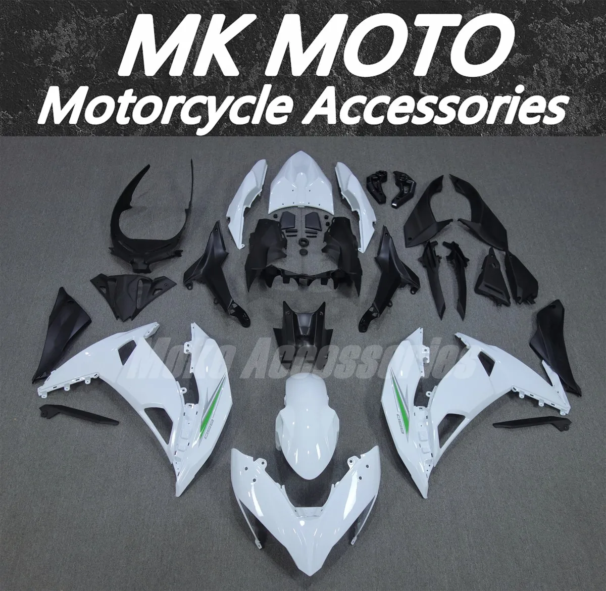 

Moke moto Fairings Kit Fit For ER6F NINJA 650 2017 2018 2019 Bodywork Set High Quality Injection Black White Green Silver New