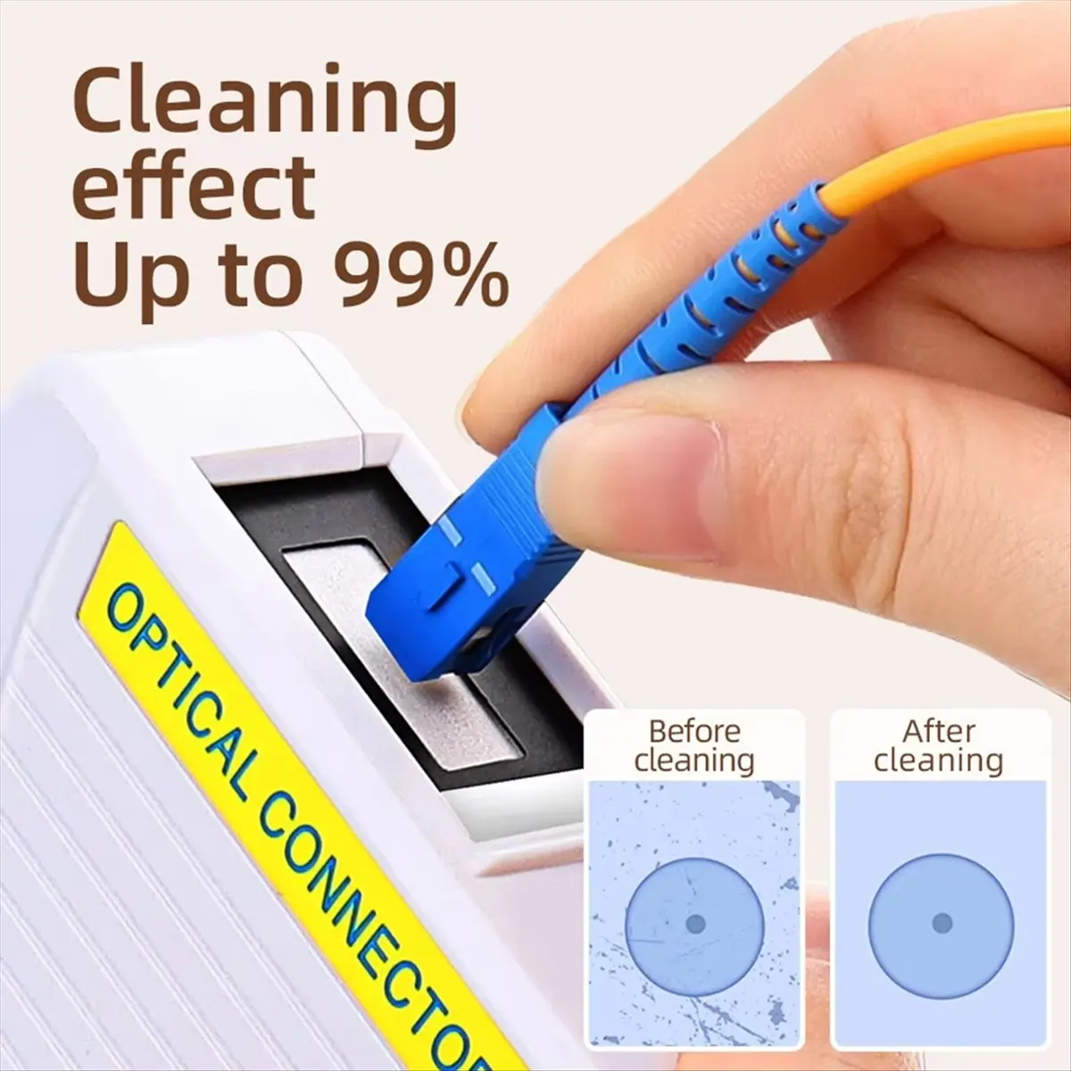 

*X07A A-550 Fiber Optic Cleaner Cassette Fiber End Face Cleaning Box Pigtail Cleaner for SC/FC/ST Optic Fiber Cleaner Tools C