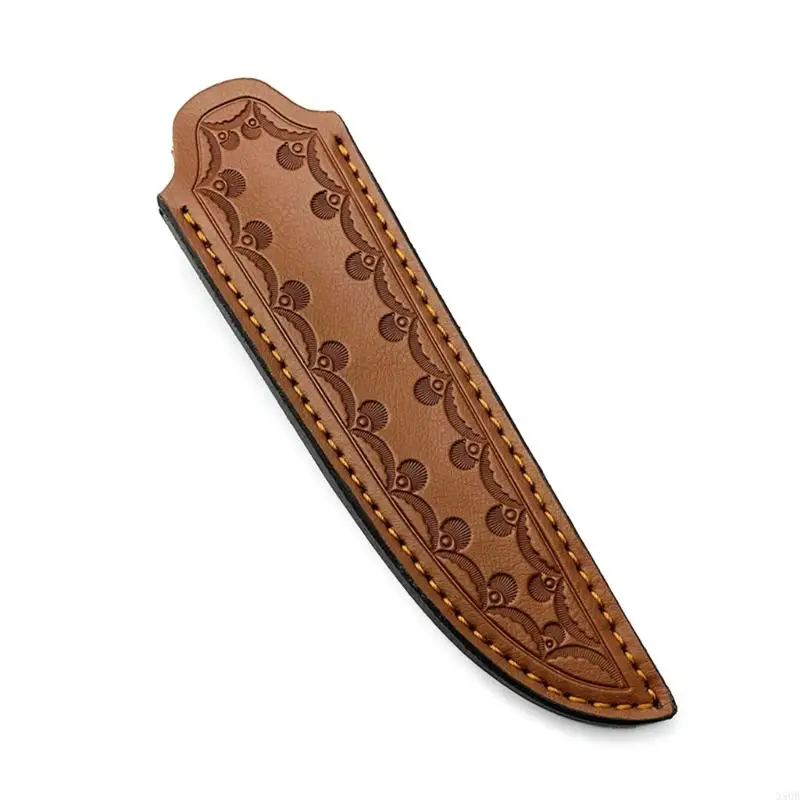 

2025 New Pocket Straight Knife Sheath Handmade Pouches Leathers Knife Holsters Straight Knife Holder Outdoor Carry Sheath Tool