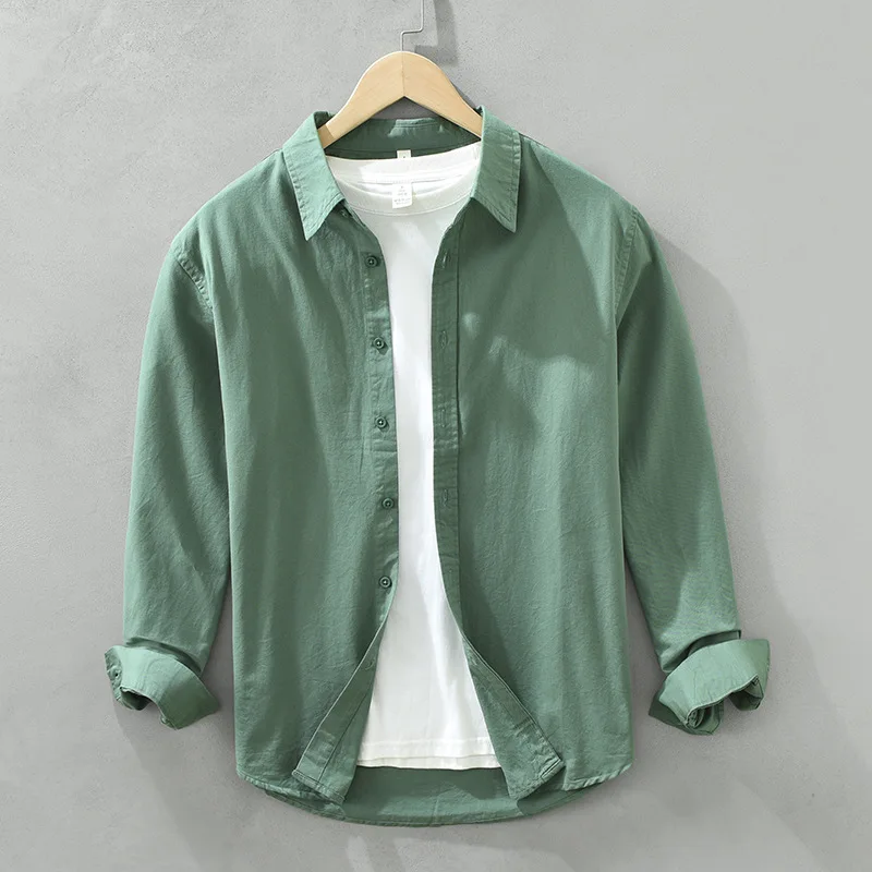 Long-sleeved Shirt Artistic Fresh Cotton Lapel