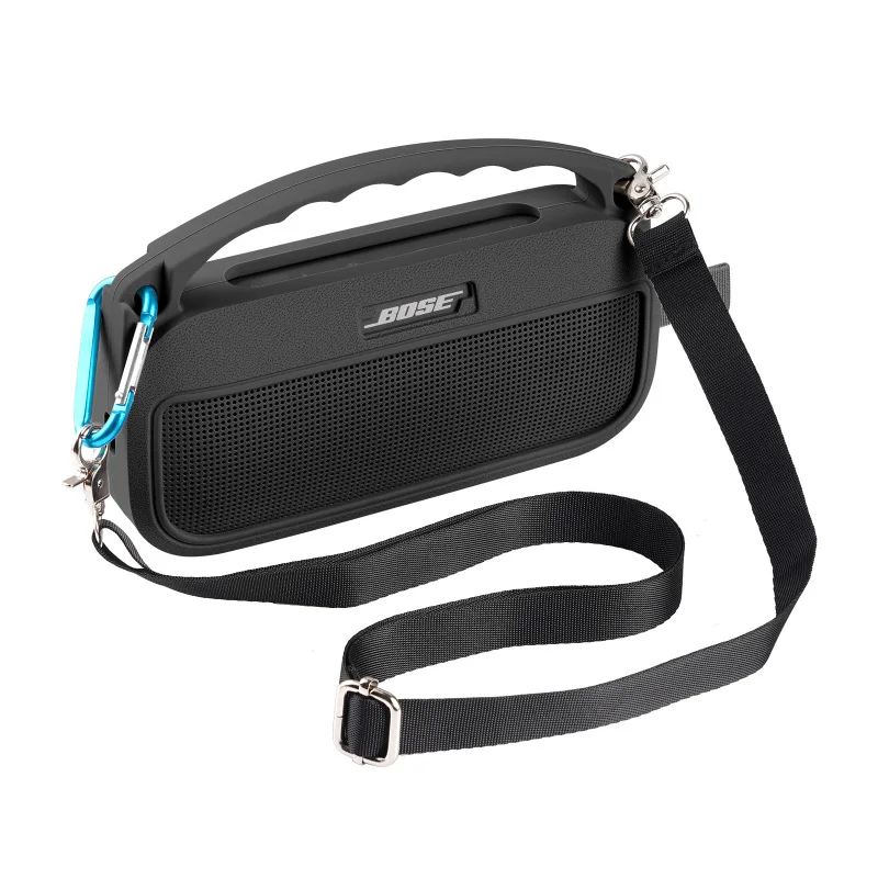 حافظة غطاء سيليكون ZOPRORE لمكبر الصوت Bose SoundLink Flex (الجيل الثاني)، غطاء حماية للسفر مع حزام كتف وحلقة تسلق