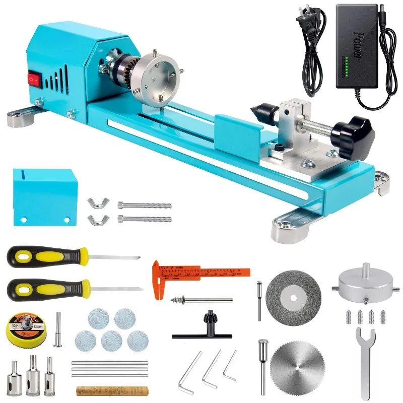 Mini Lathe Machine Micro Processing Equipment Multifunctional Household Wood Lathe
