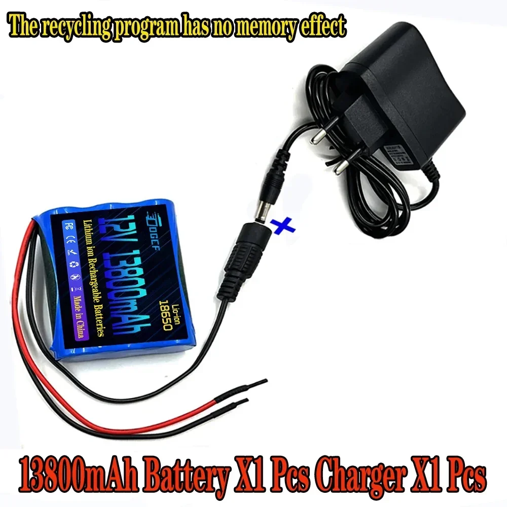3S1P 12.6V 13800mAh18650 Baterai Lithium-ion 11 1V Baterai Li Ion 18650 untuk Cadangan Power Up Kamera CCTV 12V Paket Baterai