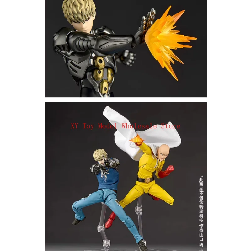 الأصلي Kaiyodo Revoltech مذهلة ياماغوتشي واحد لكمة رجل Genos في المخزون أنيمي عمل جمع أرقام نموذج اللعب Saitama