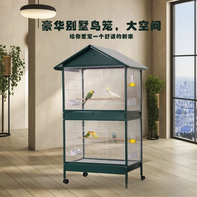

Large bird cage breeding parrot cage metal universal starling Xuanfeng peony breeding
