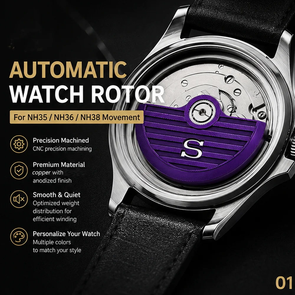Oscillating Multi Tool - Multi‑Color Engraved S Logo Watch Rotor